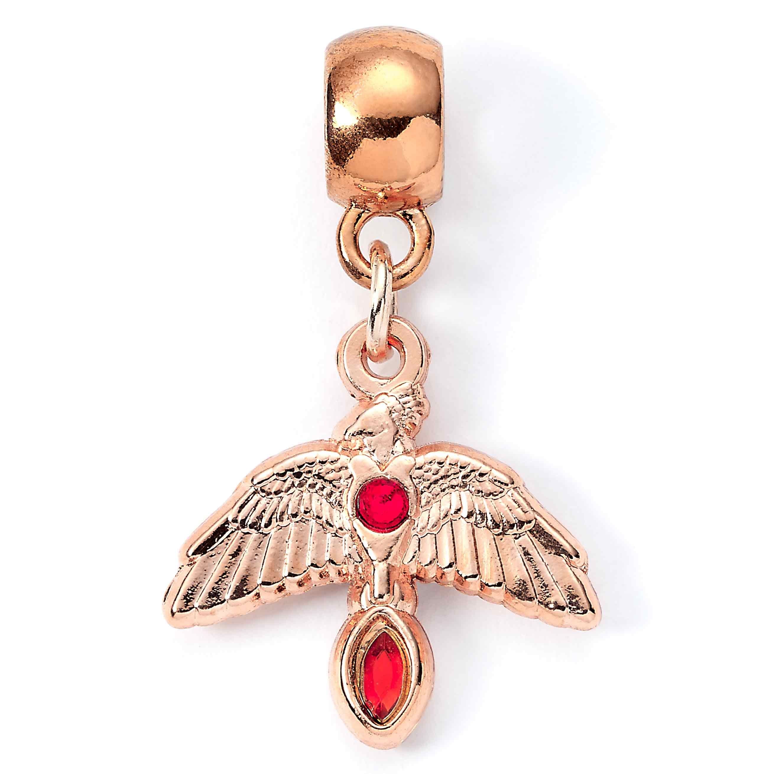 Charm Phénix doré rose Fumseck – Harry Potter
