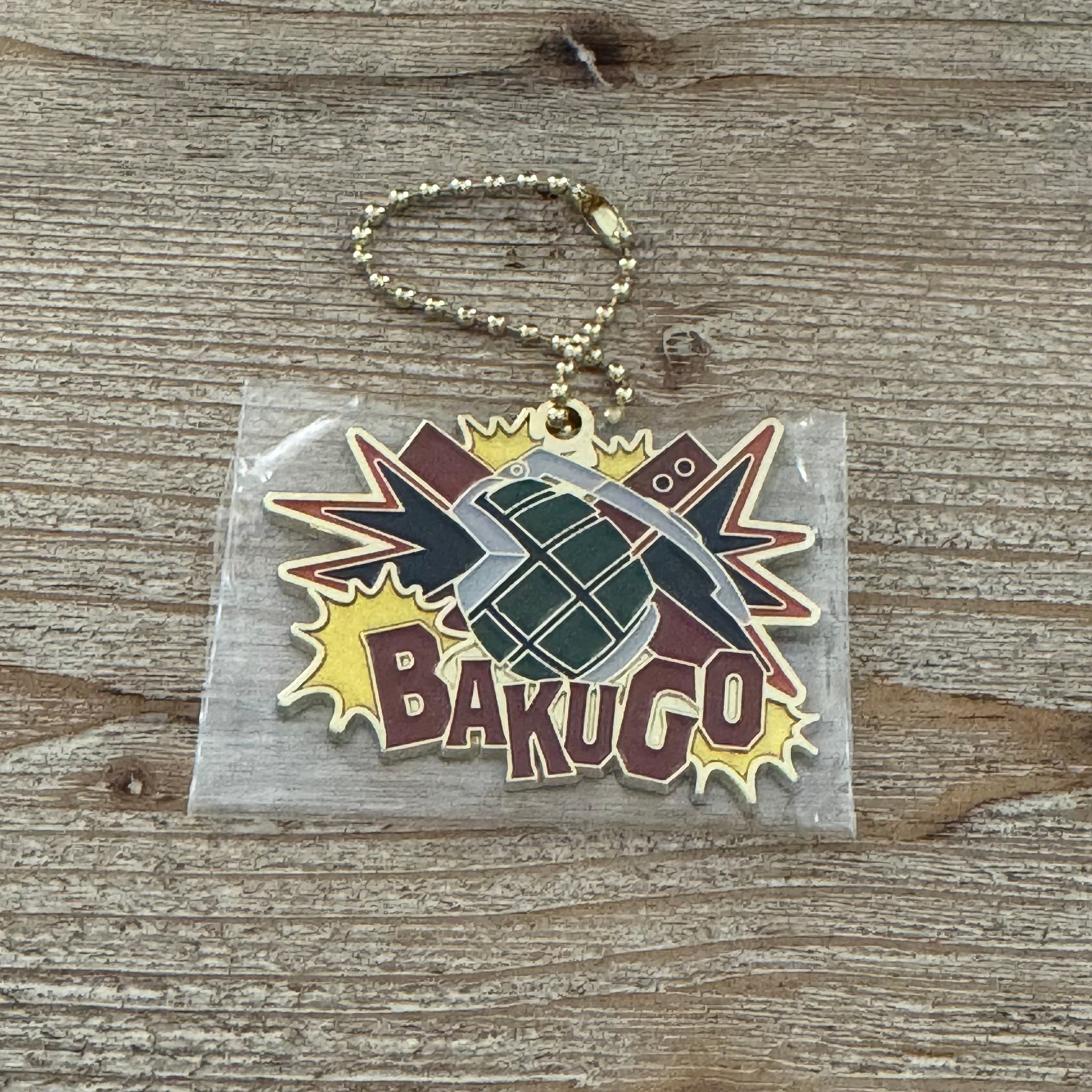 Bakugo en porte-clés métal explosif My Hero Academia