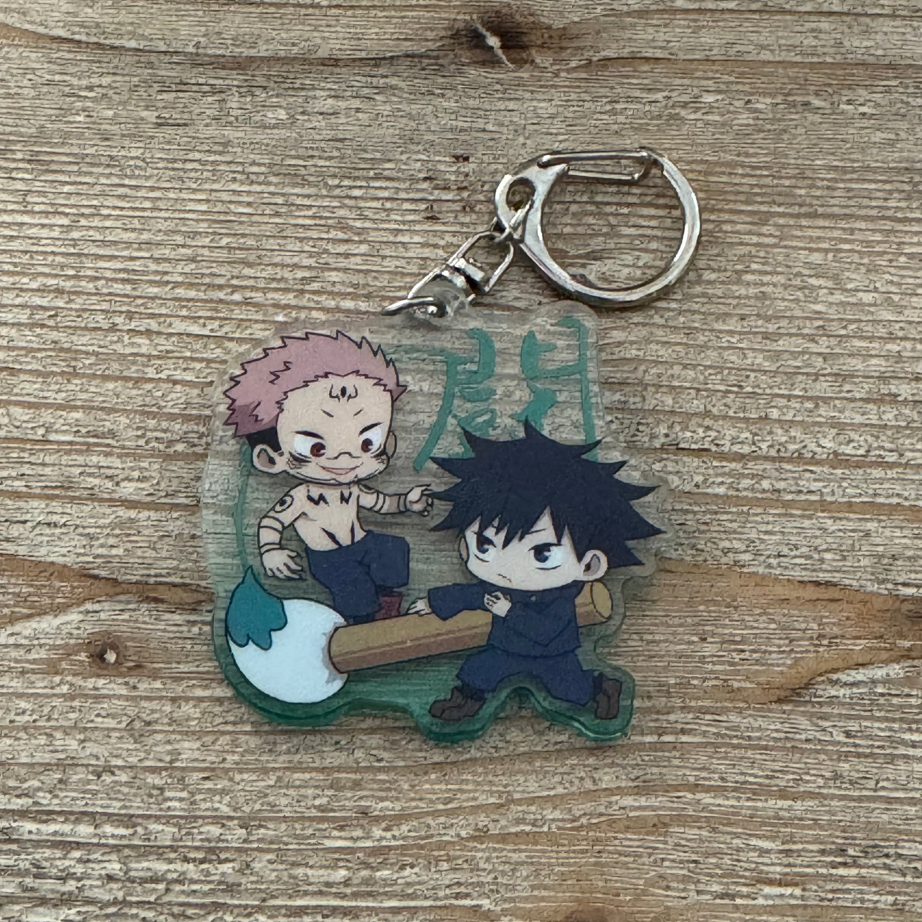 Itadori & Fushiguro prêts au combat – Porte-clés JJK