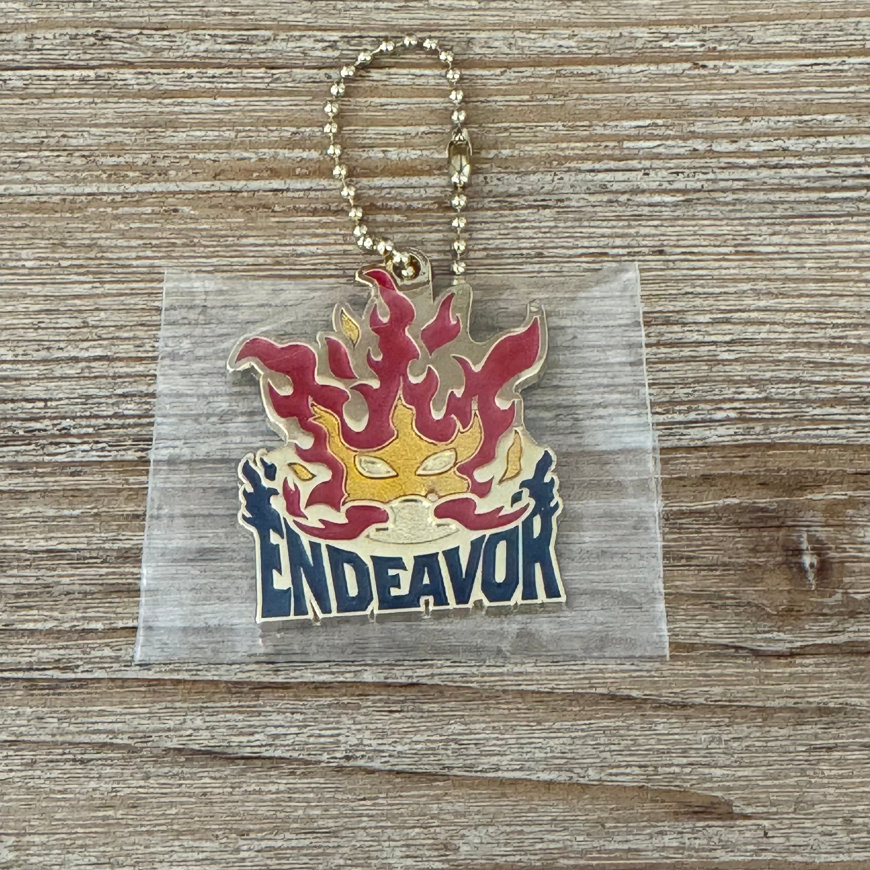 Endeavor enflammé – Porte-clés My Hero Academia métal
