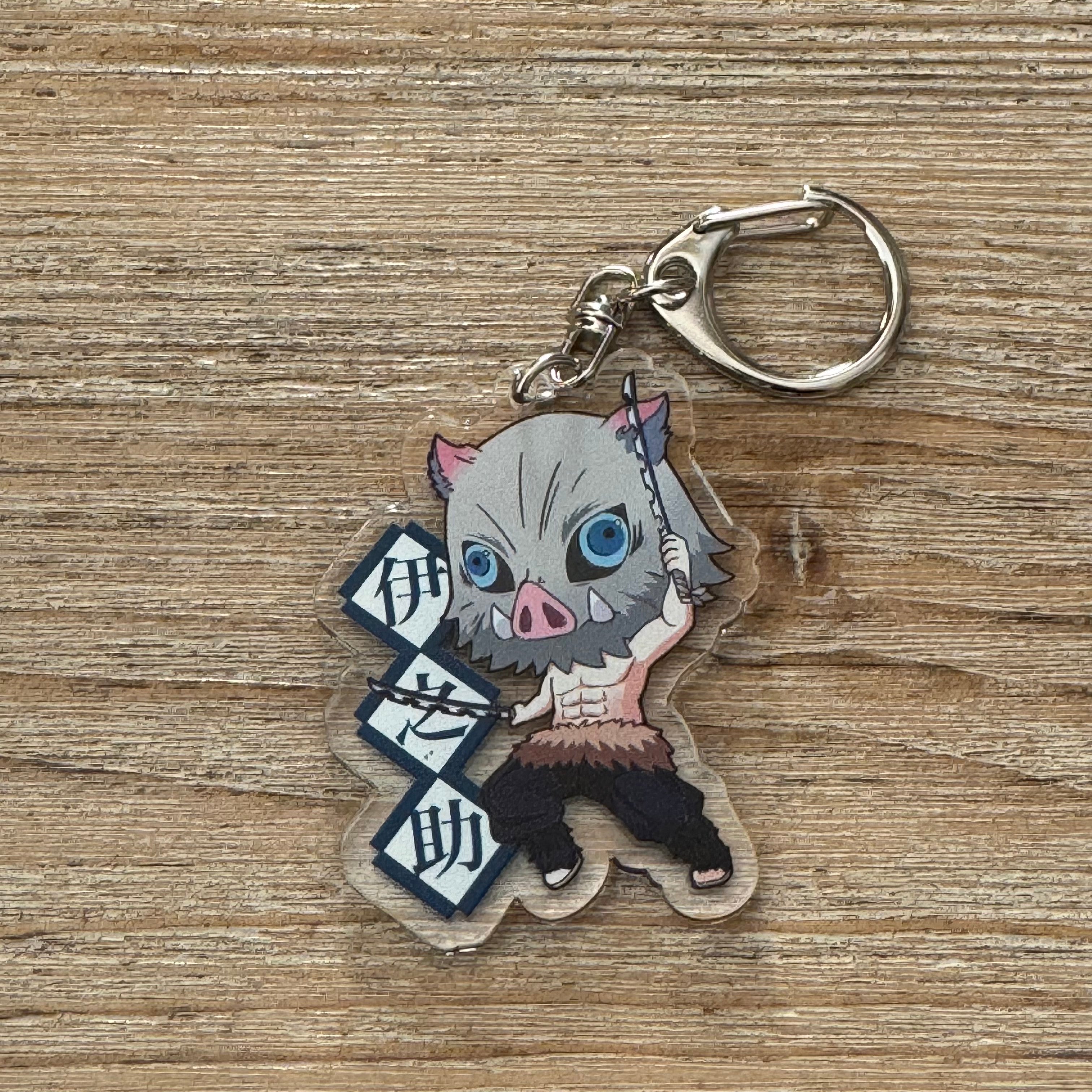 Porte-clés Inosuke en PVC – Demon Slayer officiel