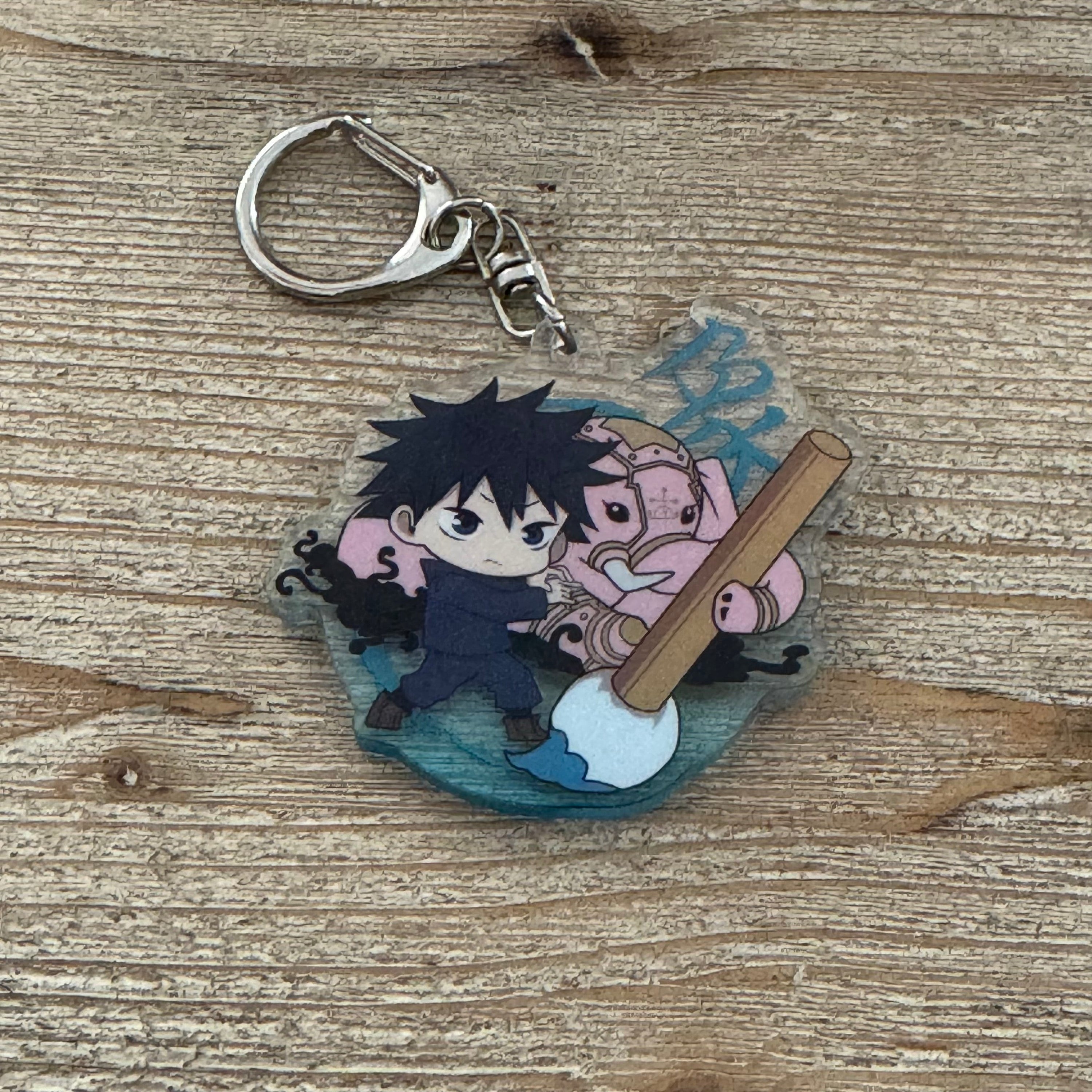 Megumi Fushiguro prêt au combat sur votre trousseau