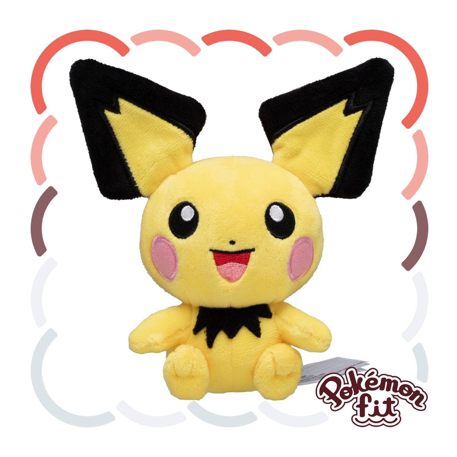Pichu - Peluche Douce - Pokémon Officiel Pokémon