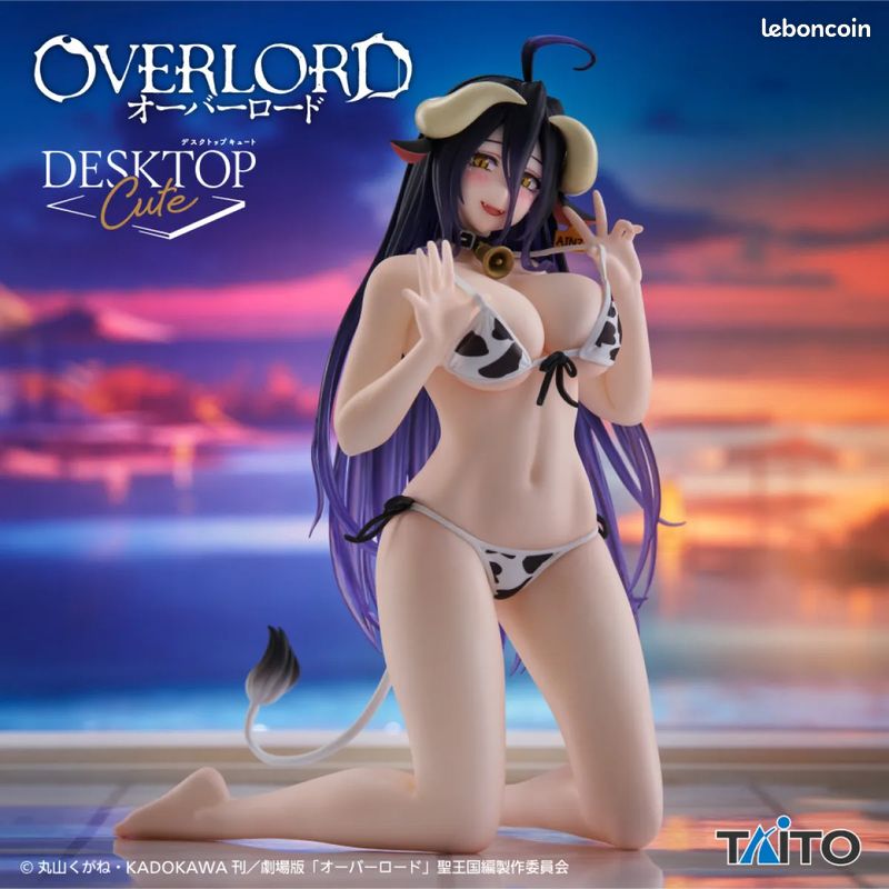 Figurine Albedo Overlord Desktop Cute (Maillot vache) – Goodies officiel anime | Minitaku