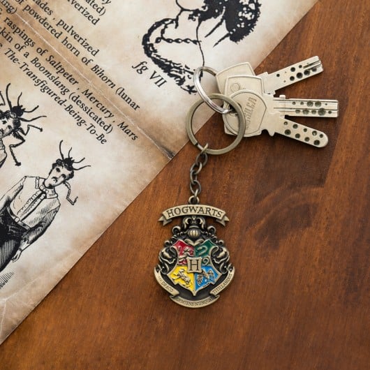 Blason Poudlard – Porte-clés métal – Harry Potter Officiel Harry Potter