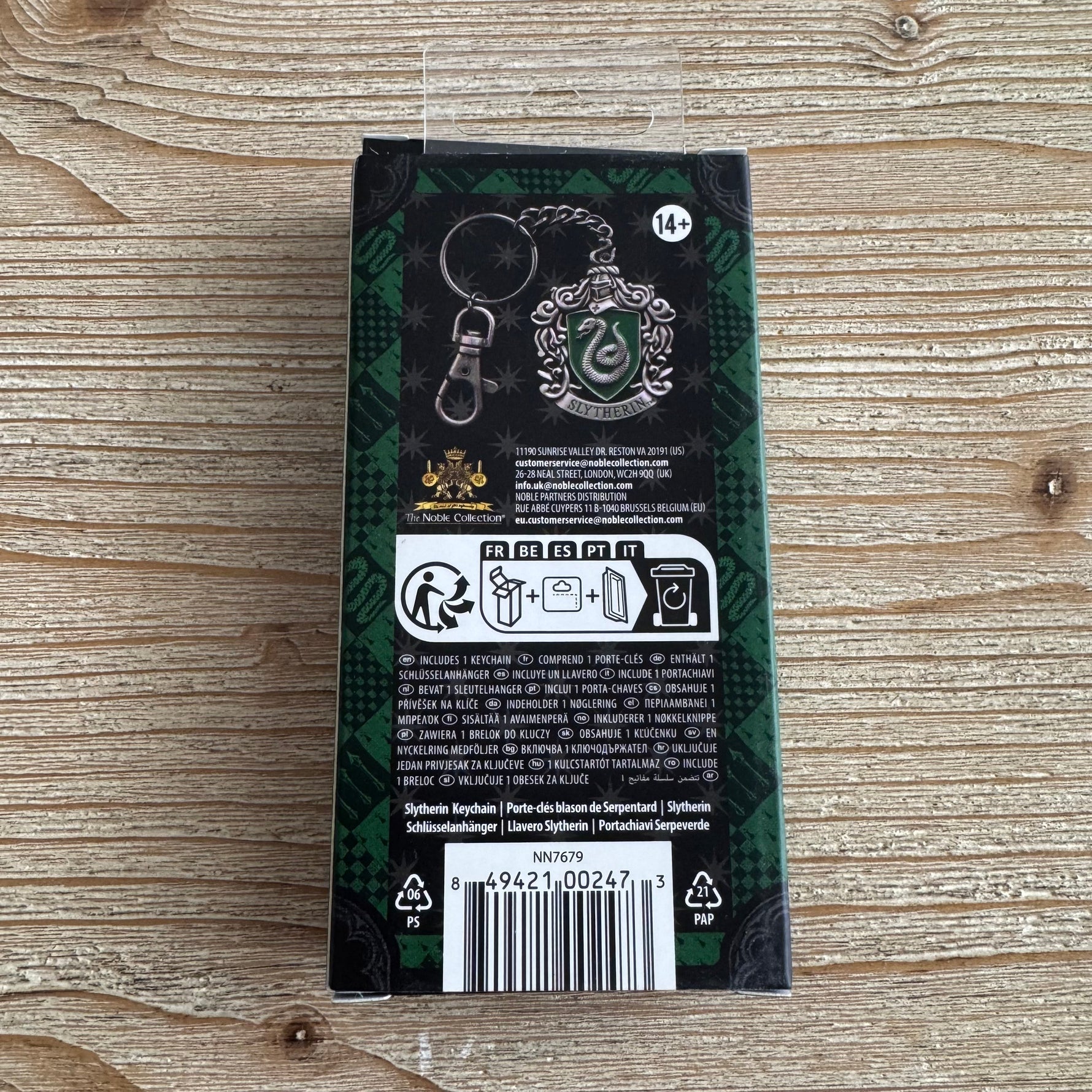 Blason Serpentard - Porte-clés métal - Harry Potter Officiel — porte-clés officiel | Minitaku