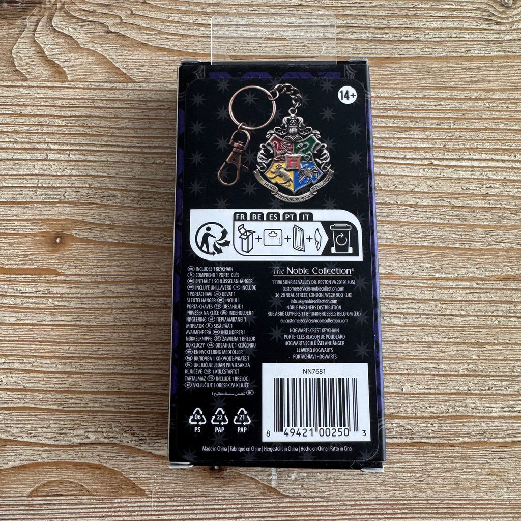 Blason de Poudlard – Porte-clés métal – Harry Potter Officiel Harry Potter