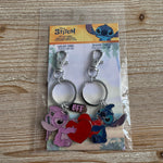 Stitch & Angel - 2 Porte-clés métal - Disney Officiel — porte-clés officiel | Minitaku