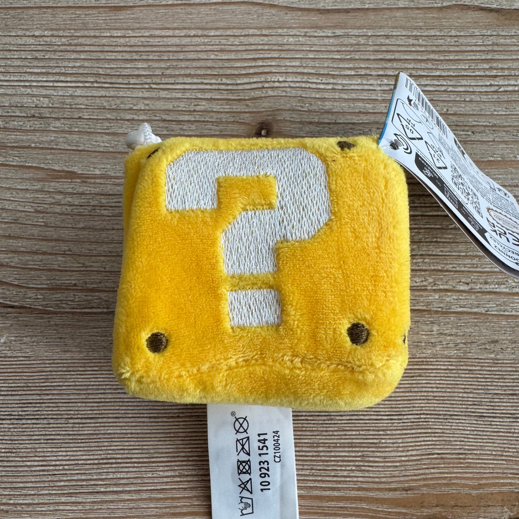 Bloc Jaune "?" - Porte-clés Peluche - Nintendo Officiel — peluche officielle | Minitaku