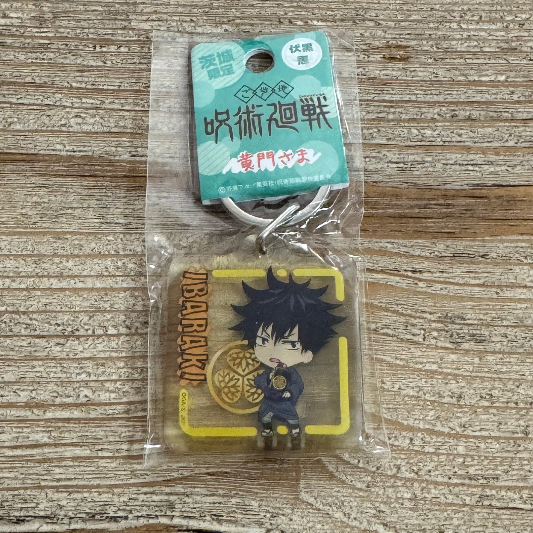 Porte-clés Acrylique Jujutsu Kaisen – Megumi Fushiguro – Édition Limitée Ibaraki Mito Komon – avant
