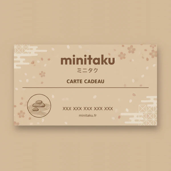 Carte cadeau Minitaku – Goodies et produits otaku en ligne