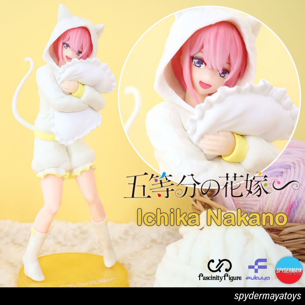 Figurine Nakano Ichika - The Quintessential Quintuplets - Fascinity (Pyjama Chat) - PVC – vue 1