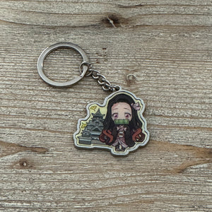 Nezuko - Porte-clés métal - Demon Slayer Officiel — porte-clés officiel | Minitaku