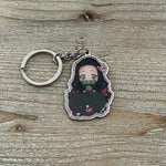 Nezuko - Porte-clés métal - Demon Slayer Officiel — porte-clés officiel | Minitaku
