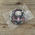 Nezuko - Badge Plastique/Métal - Demon Slayer Officiel — goodies officiel | Minitaku