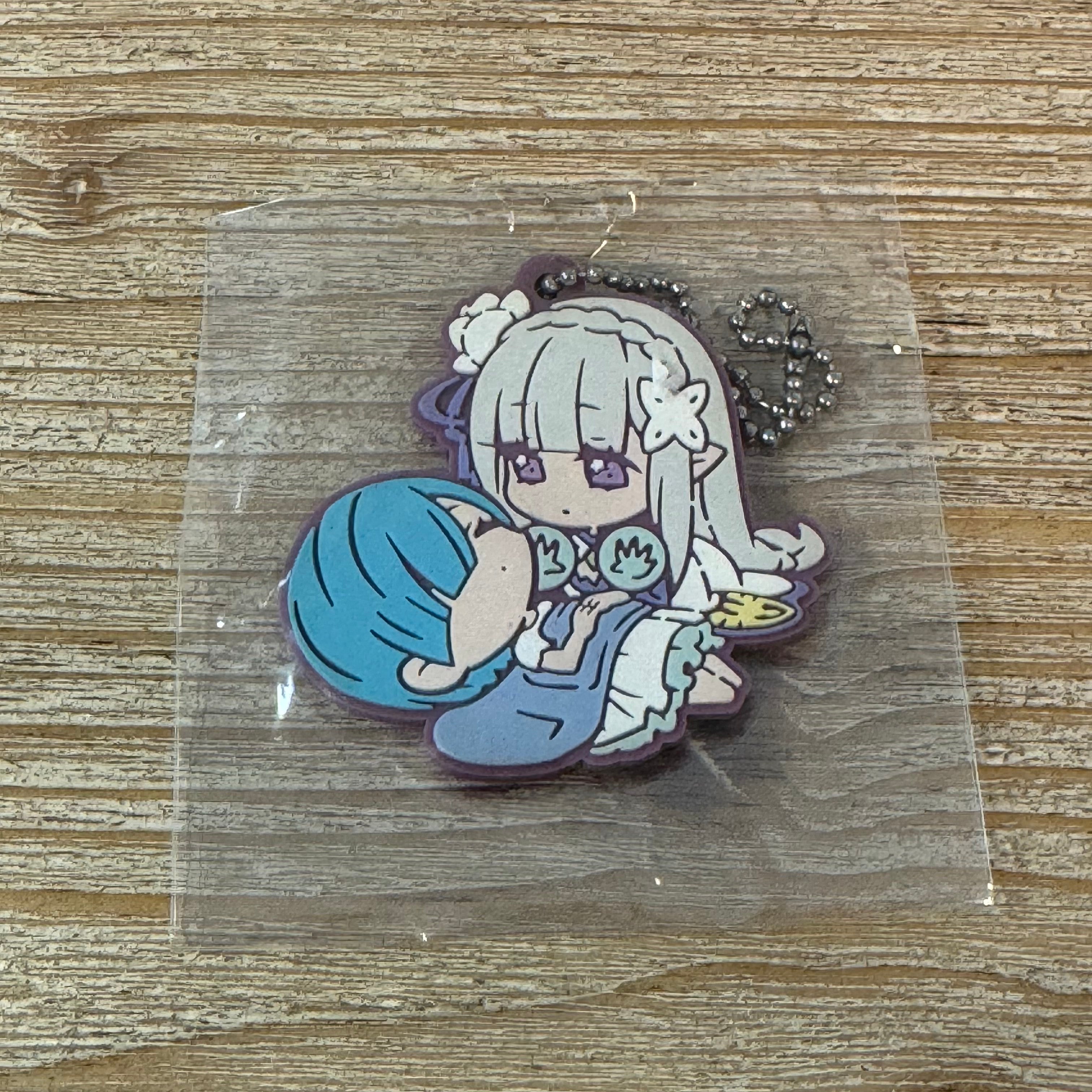 Emilia et Rem - Porte-clés PVC - Re:Zero Officiel Re:Zero