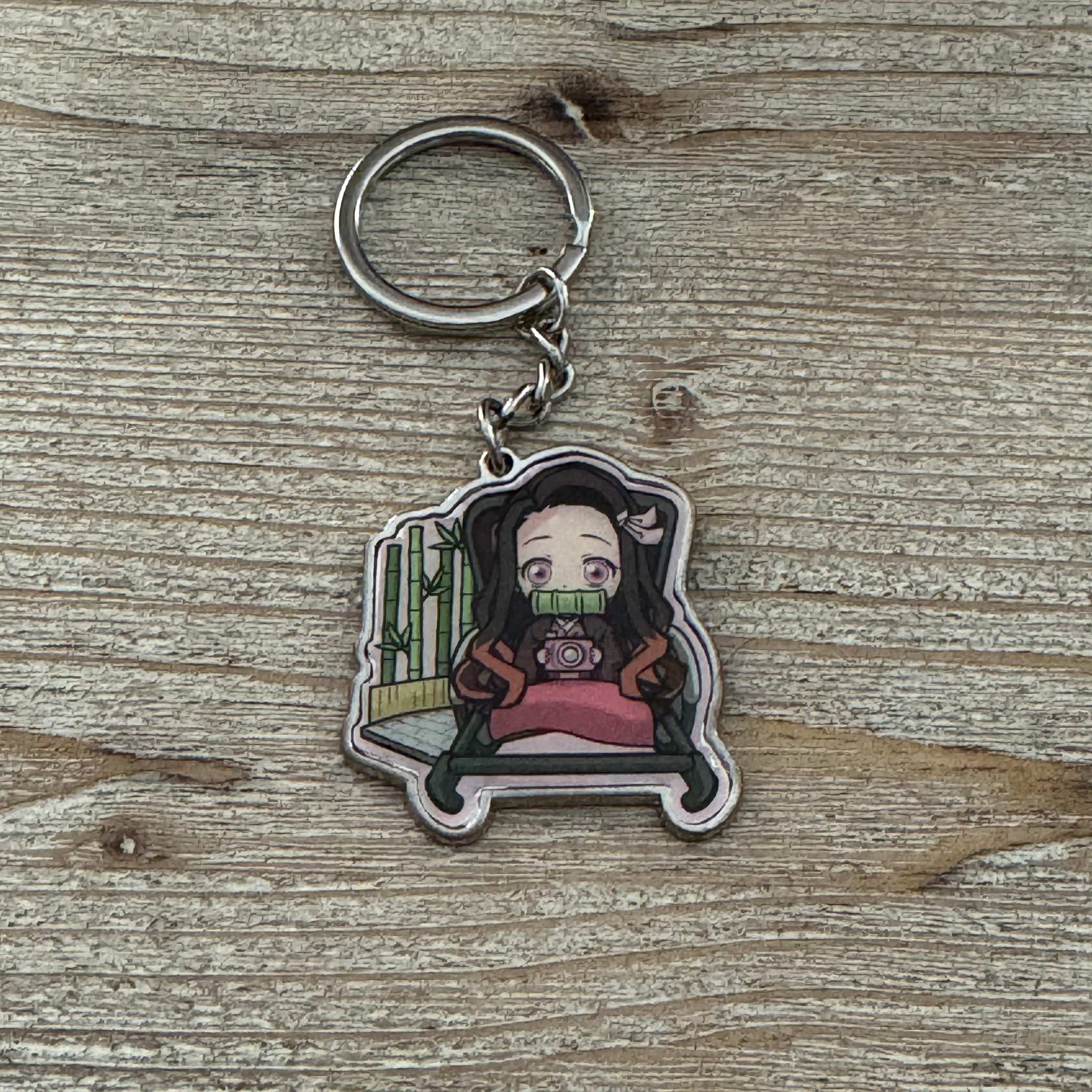 Nezuko - Porte-clés Métal - Demon Slayer Officiel Demon Slayer